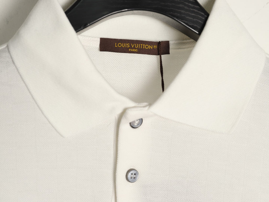 Louis Vuitton Hem-Tab Short-Sleeve Polo Shirt - Cream