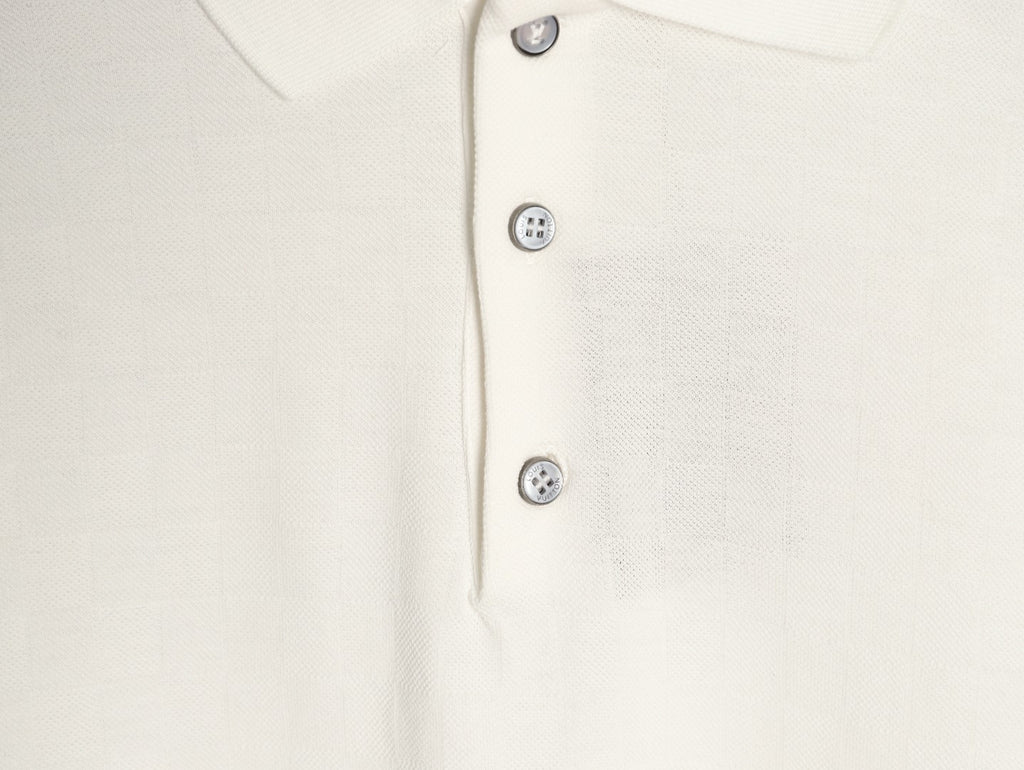 Louis Vuitton Hem-Tab Short-Sleeve Polo Shirt - Cream