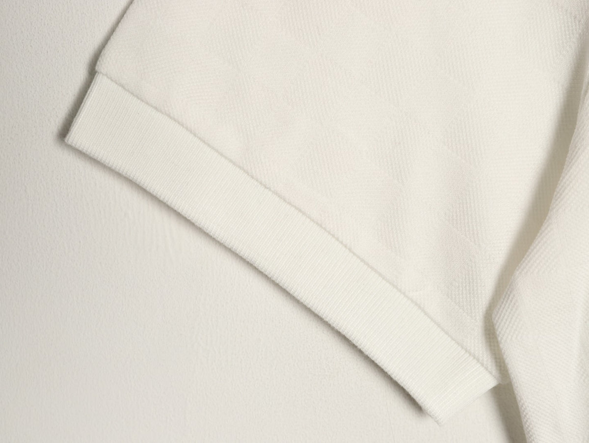 Louis Vuitton Hem-Tab Short-Sleeve Polo Shirt - Cream