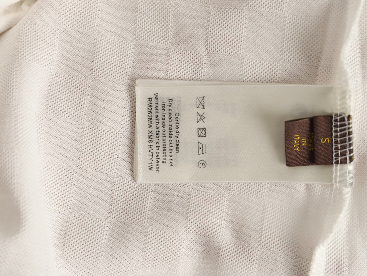 Louis Vuitton Hem-Tab Short-Sleeve Polo Shirt - Cream