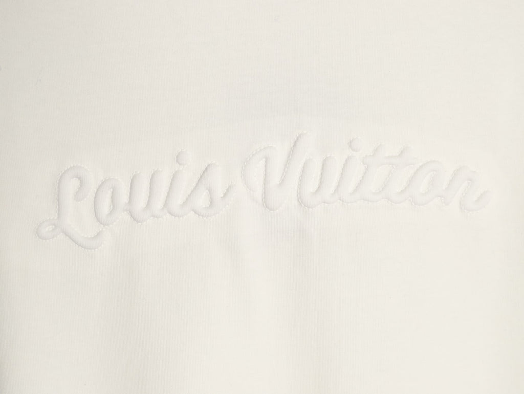 Louis Vuitton Tonal Chest-Logo Short-Sleeve T-Shirt - Cream
