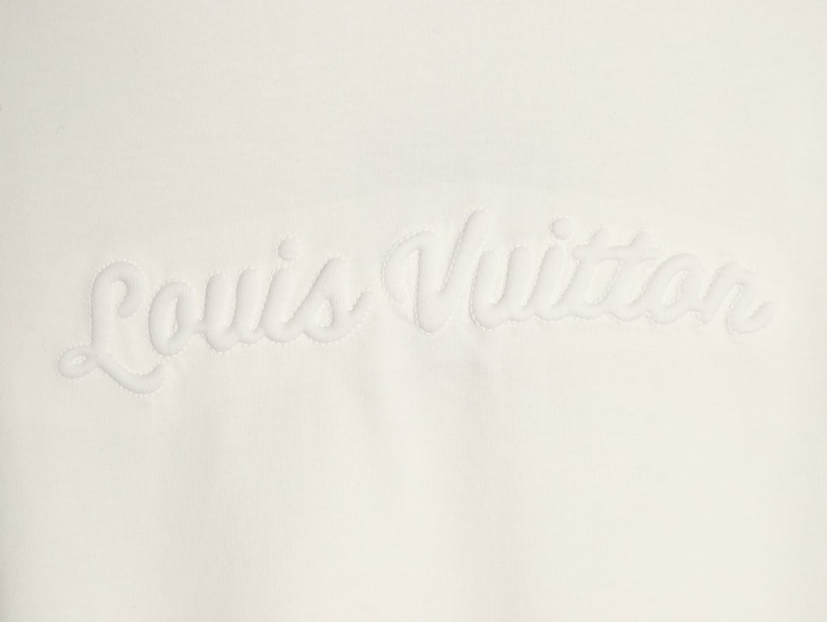 Louis Vuitton Tonal Chest-Logo Short-Sleeve T-Shirt - Cream