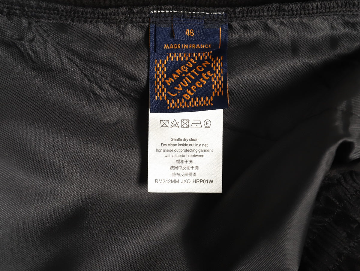 Louis Vuitton Tonal Monogram-Style Drawstring Shorts - Black