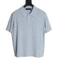 Louis Vuitton Chest-Pocket Detail Short-Sleeve Polo Shirt - Light Blue