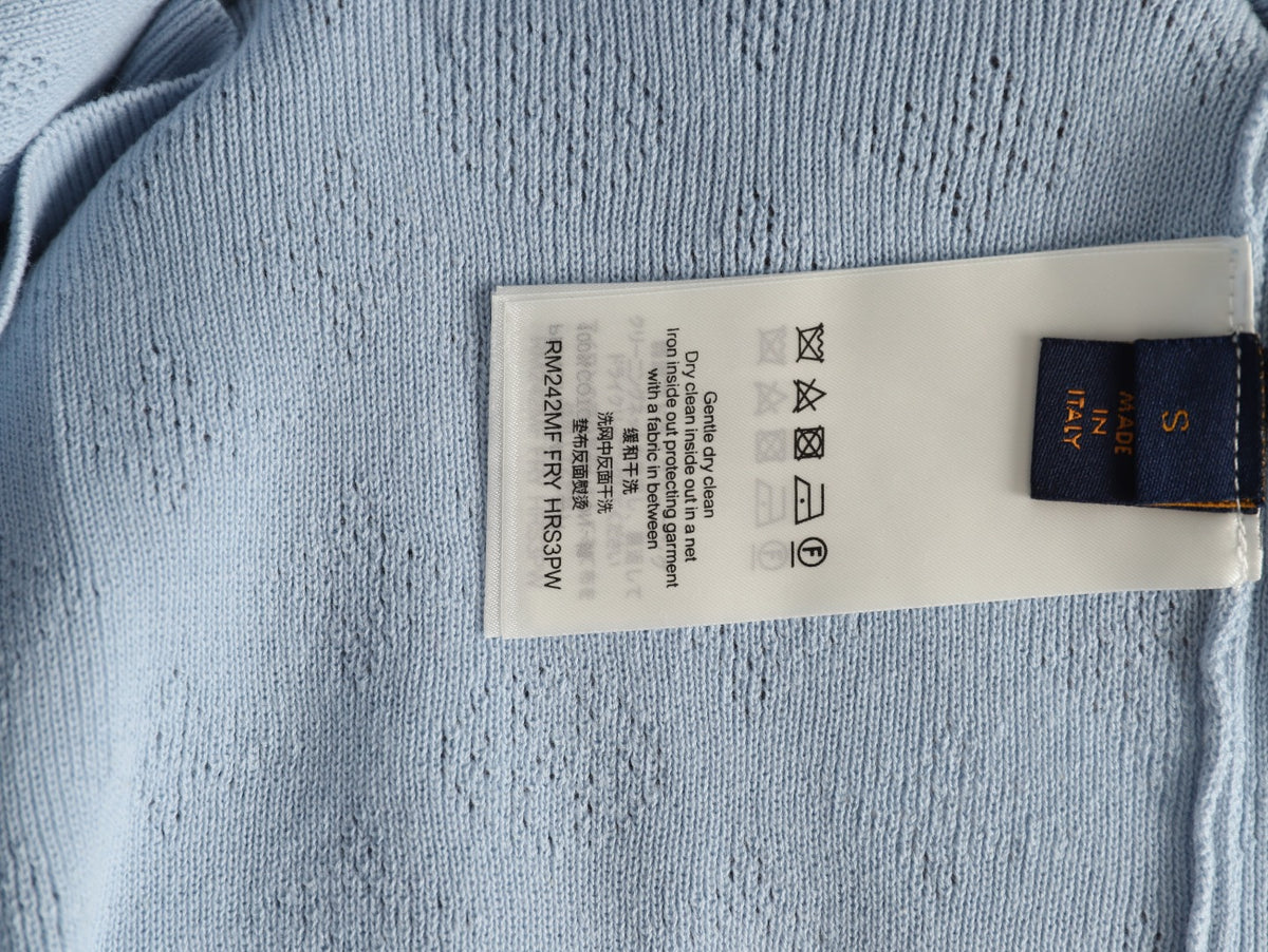 Louis Vuitton Chest-Pocket Detail Short-Sleeve Polo Shirt - Light Blue