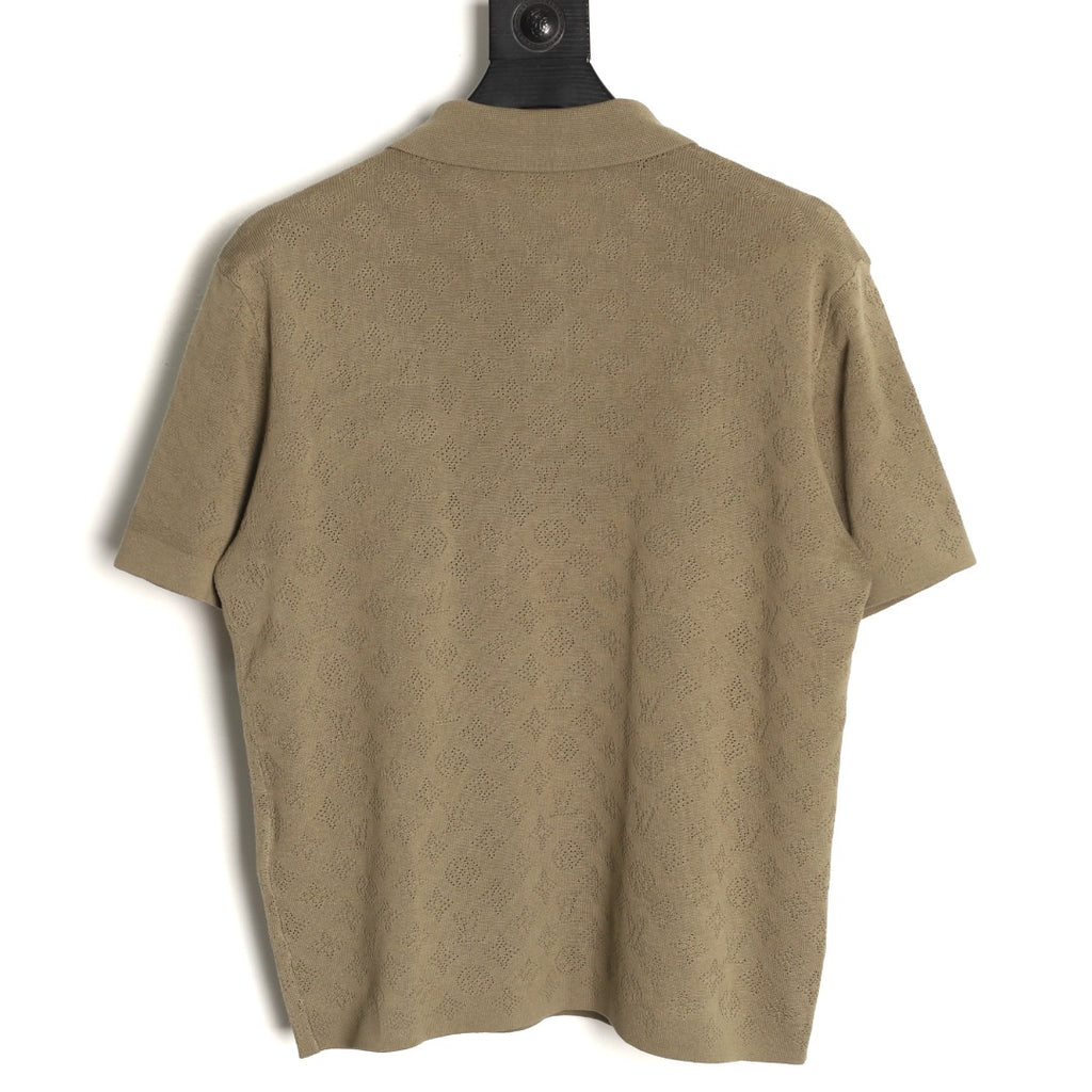 Louis Vuitton Chest-Pocket Detail Short-Sleeve Polo Shirt - Khaki