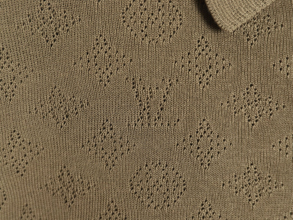 Louis Vuitton Chest-Pocket Detail Short-Sleeve Polo Shirt - Khaki
