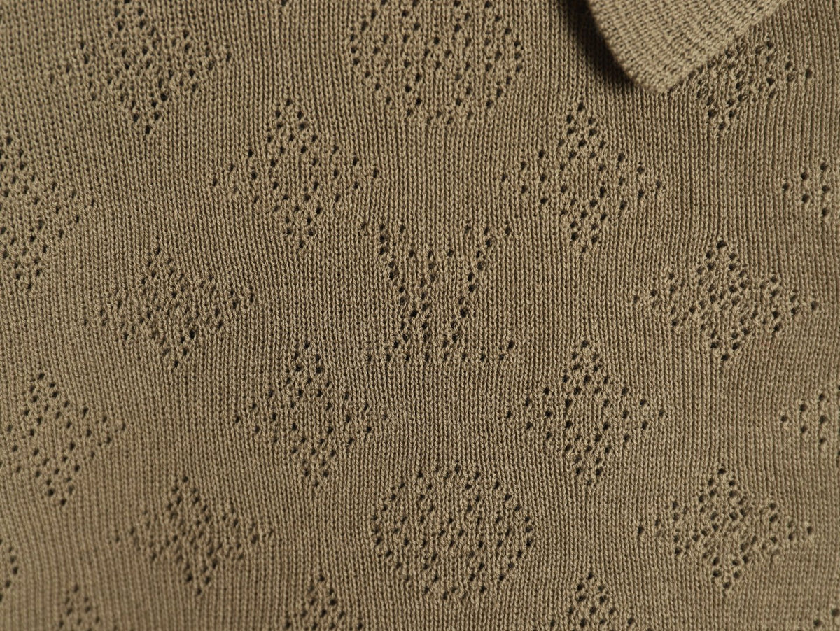 Louis Vuitton Chest-Pocket Detail Short-Sleeve Polo Shirt - Khaki
