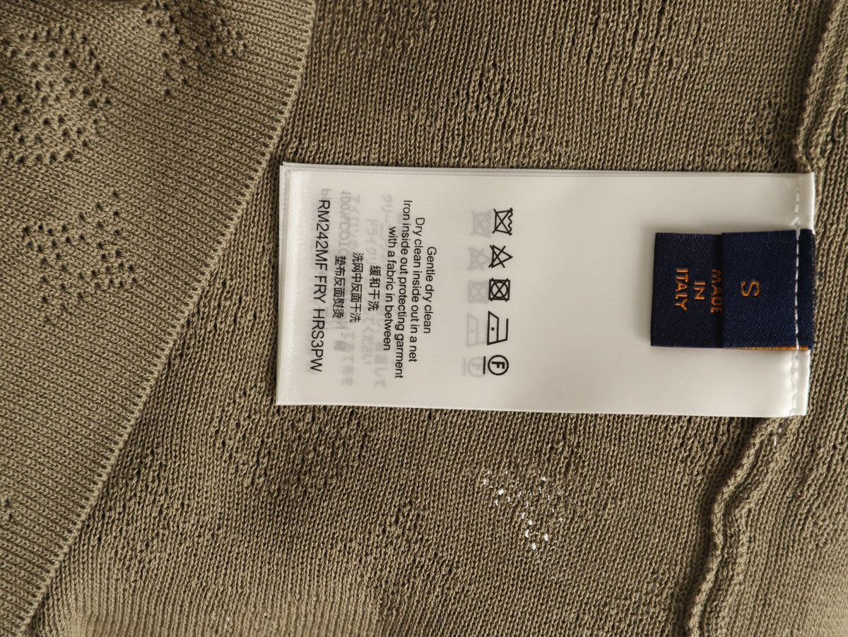 Louis Vuitton Chest-Pocket Detail Short-Sleeve Polo Shirt - Khaki