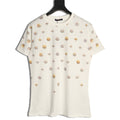 Louis Vuitton Daisy-Style Motif Short-Sleeve T-Shirt - Cream