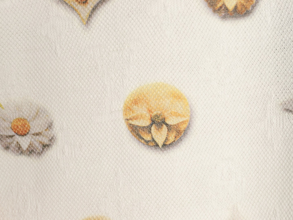 Louis Vuitton Daisy-Style Motif Short-Sleeve T-Shirt - Cream