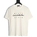 Louis Vuitton Paris Lettering and Daisy-Style Motif T-Shirt - Cream