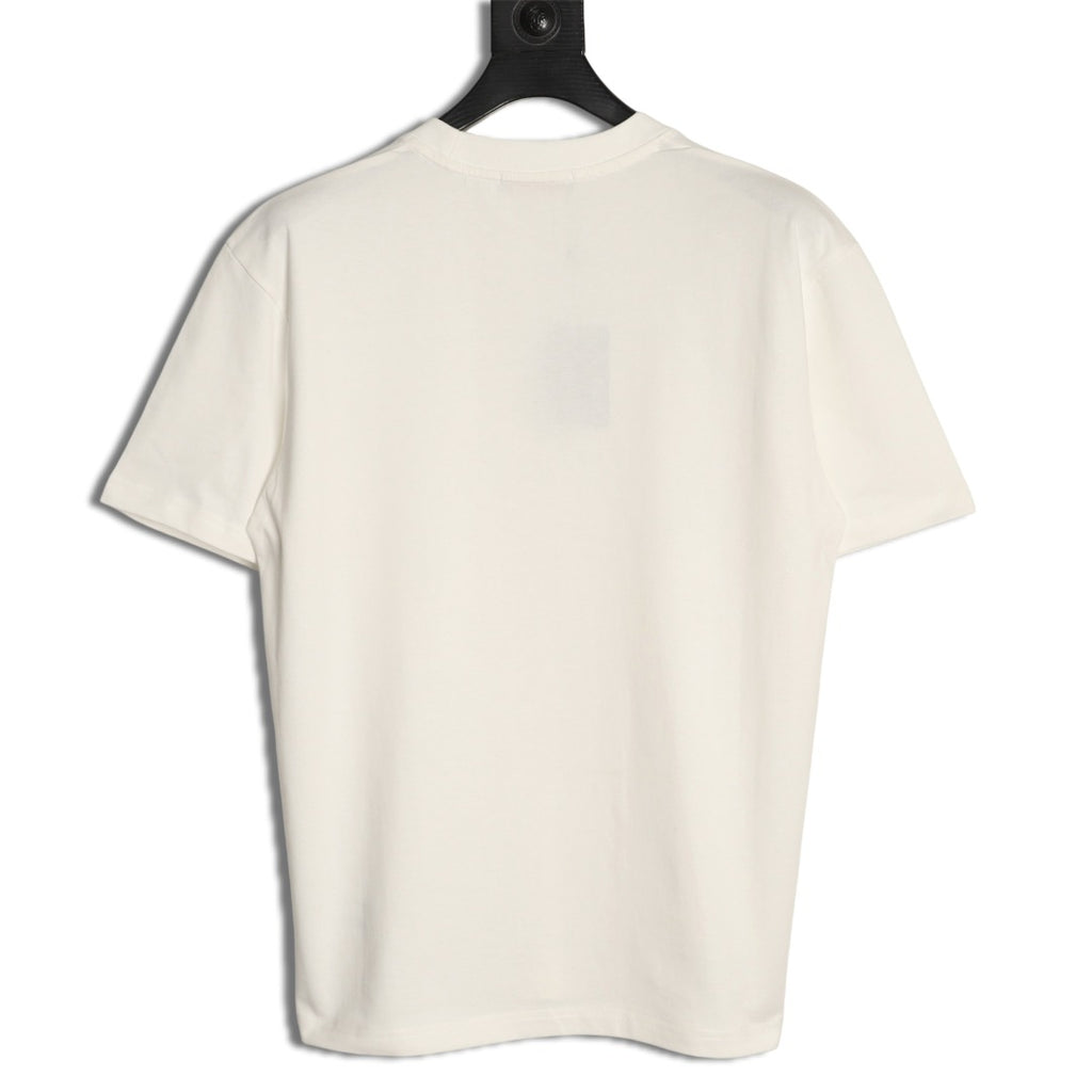 Louis Vuitton Paris Lettering and Daisy-Style Motif T-Shirt - Cream