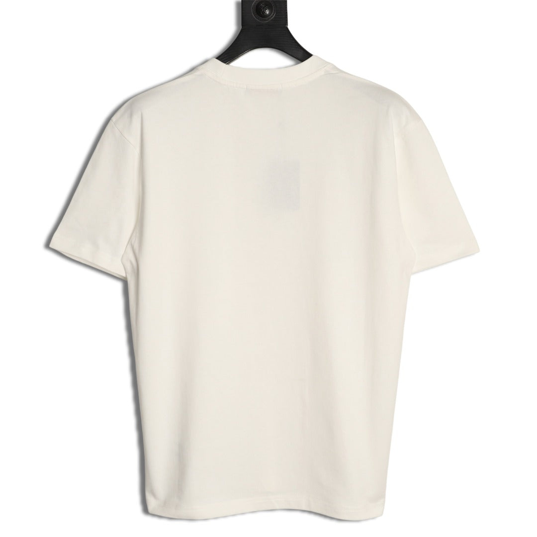 Louis Vuitton Paris Lettering and Daisy-Style Motif T-Shirt - Cream