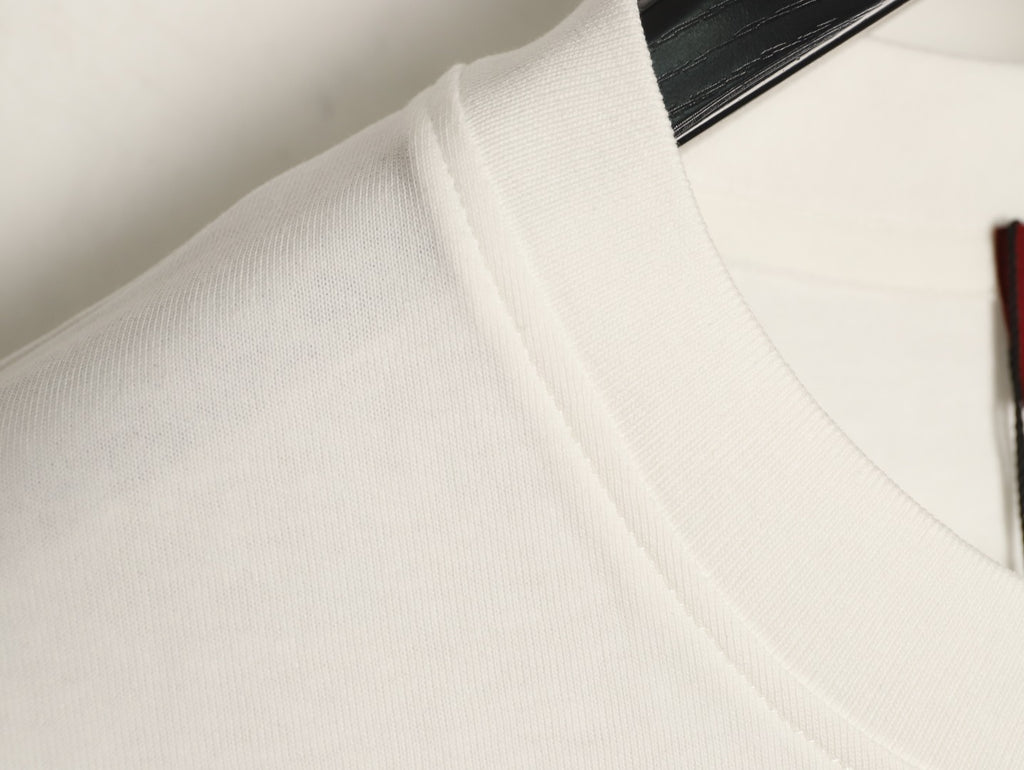 Gucci Monogram-Style Pocket-Patch Short-Sleeve T-Shirt - Cream