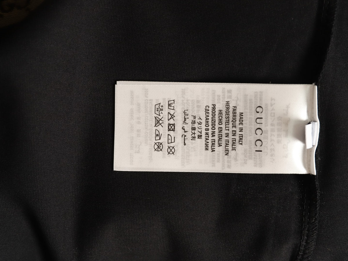 Gucci Monogram-Style Pocket-Patch Short-Sleeve T-Shirt - Black
