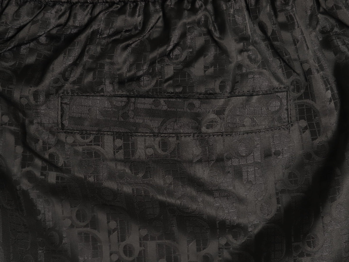 Gucci Tonal Double-G-Style Allover Drawstring Shorts - Black