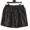 Louis Vuitton Tonal Monogram-Style Drawstring Shorts - Black