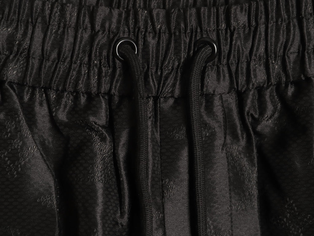 Louis Vuitton Tonal Monogram-Style Drawstring Shorts - Black