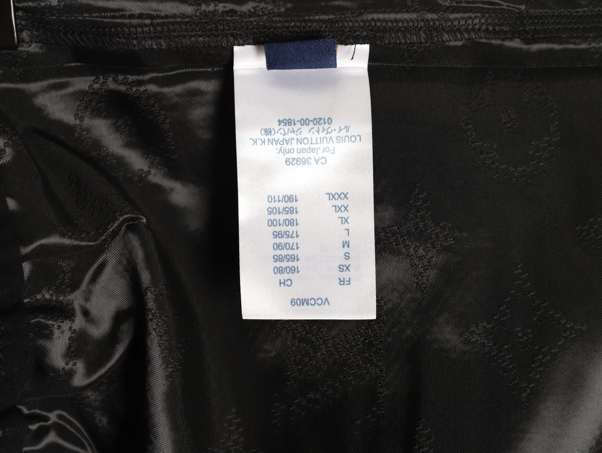 Louis Vuitton Tonal Monogram-Style Drawstring Shorts - Black