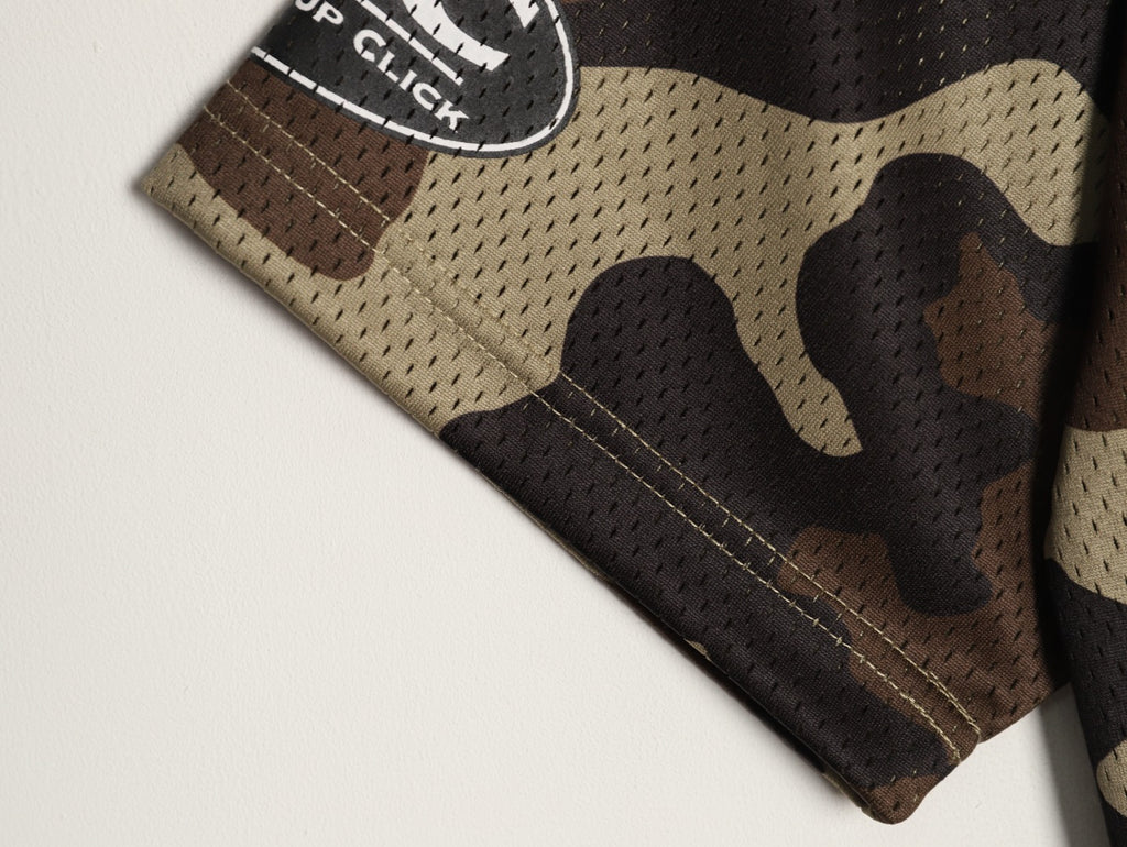 Supreme DJ Screw Graphic V-Neck Football-Style Jersey - Camouflage