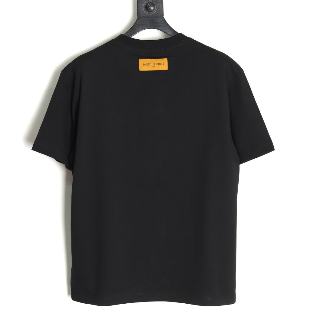 Louis Vuitton LV Chest-Lettering Short-Sleeve T-Shirt - Black