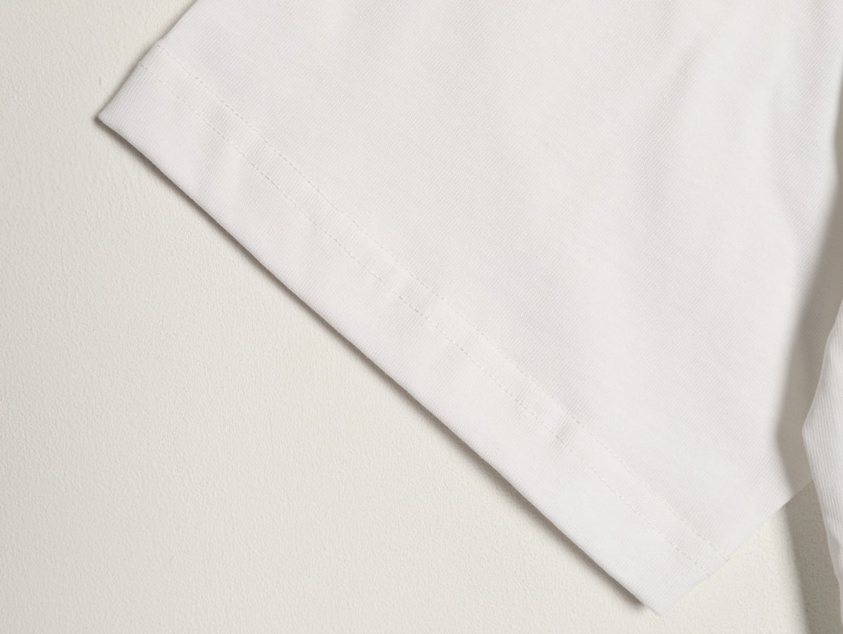 Louis Vuitton Graffiti-Style Chest-Lettering Short-Sleeve T-Shirt - Cream