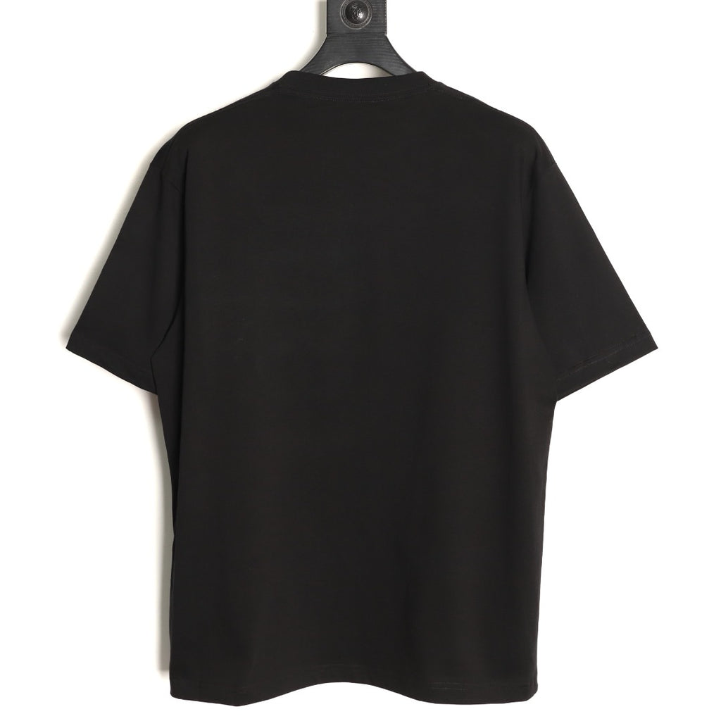 Louis Vuitton Graffiti-Style Chest-Lettering Short-Sleeve T-Shirt - Black